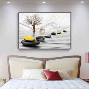 Stone glass frame paint