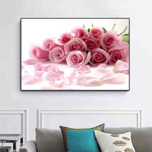 Rose gladiolus glass paint