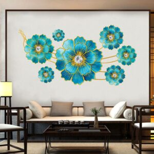 Flower paint for wall